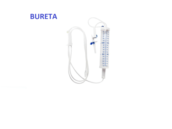 Bureta buretrol unidad 150ml, uso único para infusión por vía intravenosa, para administración de medicamentos - Jelt