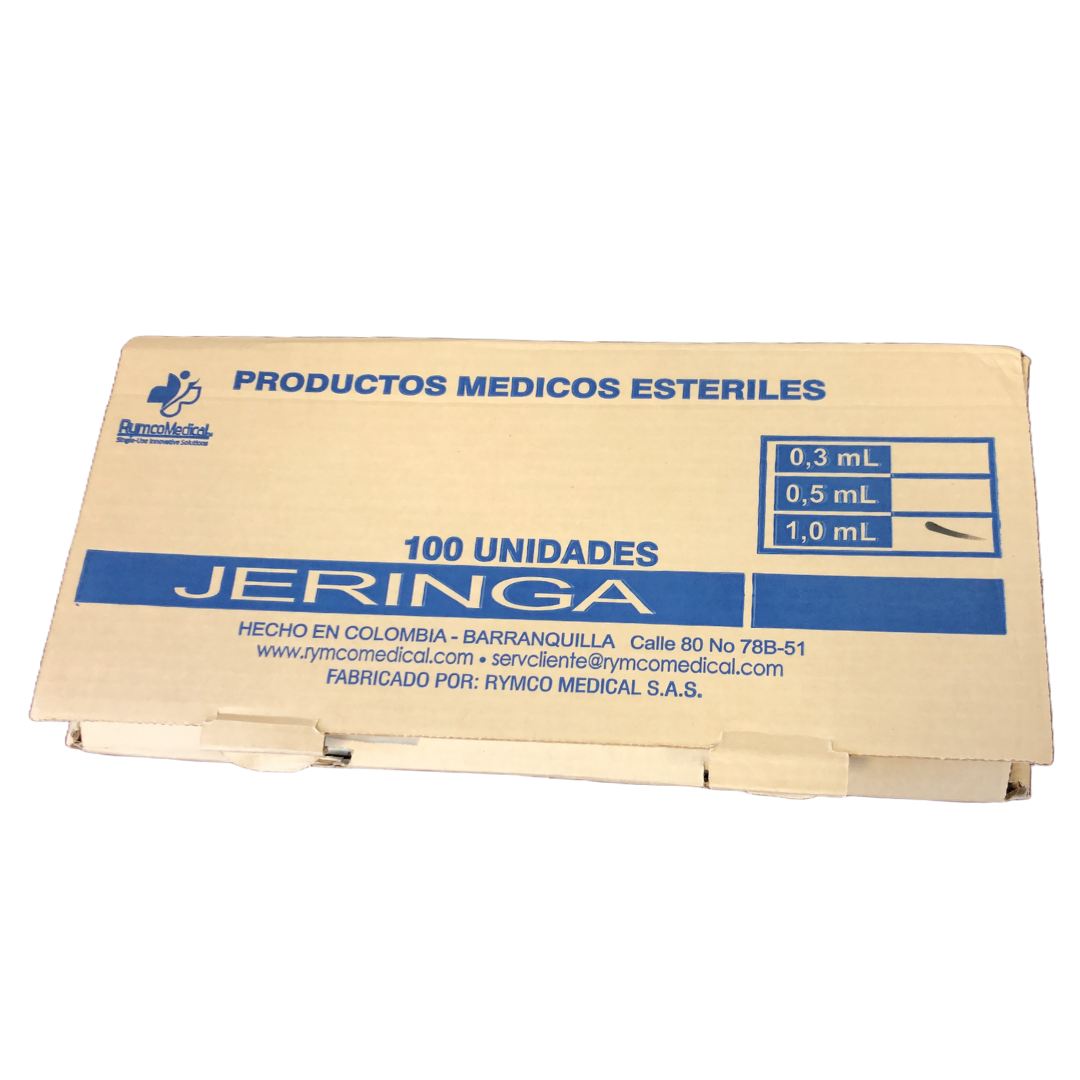Jeringa 1 ml C/A 21x1.5 - Caja x 100 - Jelt