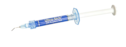 Ácido Desmineralizante Ultra Etch Jeringa x 30 ml, solución fosfórico, dentina y esmalte, evita sensibilidad, azul oscuro,  jeringa 39,6g, 30ml. - Jelt
