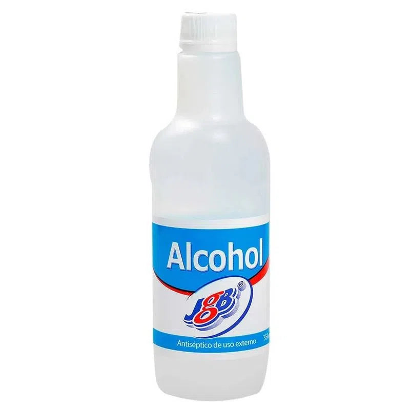 Alcohol antiséptico botella 350ml JGB, limpieza, desinfección, elimina bacterias, antiséptico. - Jelt