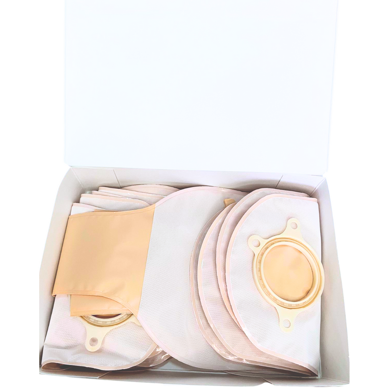 Bolsa recolectora de fluidos líquidos provista de fluidos SUR-FIT®Plus y un sistema de drenaje de válvula en su parte distal