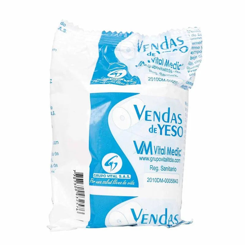 Venda de Yeso Estándar 8" x 5 m Caja x24 - Vital Medic