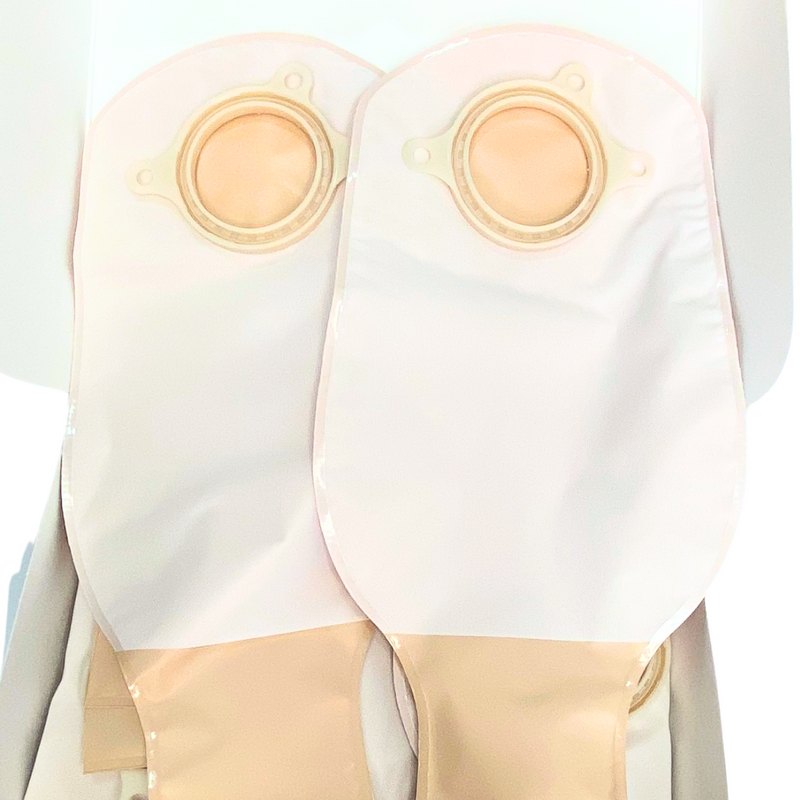 Bolsa recolectora de fluidos líquidos provista de fluidos SUR-FIT®Plus y un sistema de drenaje de válvula en su parte distal