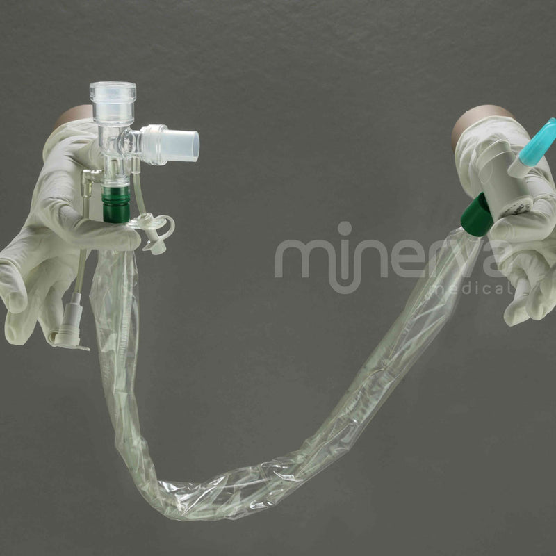 22108-5 Sistema cerrado para succión traqueal continua TRACH CARE TET MDI 14 Fr Avanos 14 Fr 54 cm