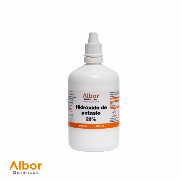 Hidróxido de Potasio 20% Albor 100ml - Jelt