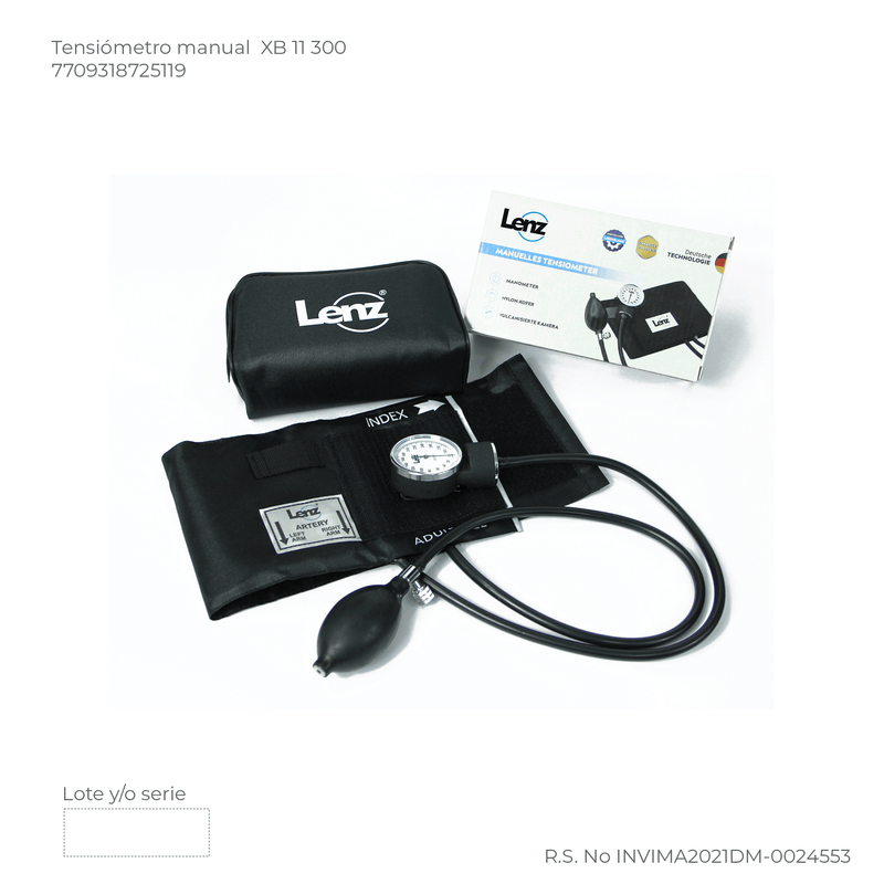 Tensiómetro manual REF. XB 11 300 (Aneroide) Lenz