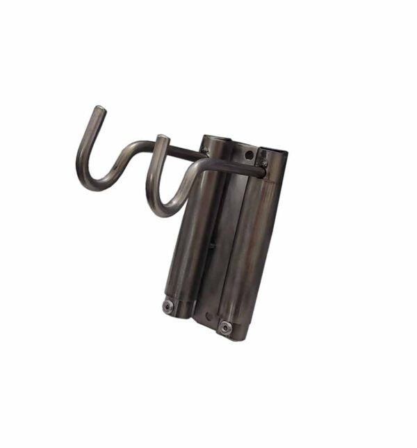 Atril – Porta Sueros de Pared, acero inoxidable, 2 ganchos - Jelt