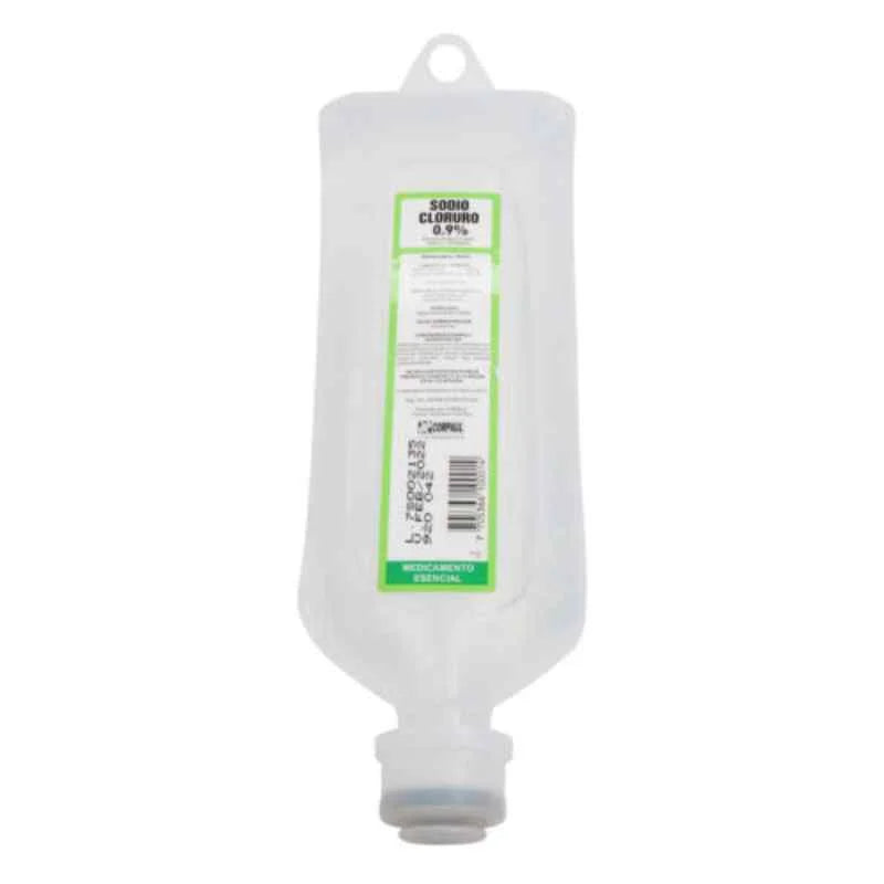 Sodio Cloruro 0.9% PE/BFS 500 mL Caja x35 Unidades - Corpaul