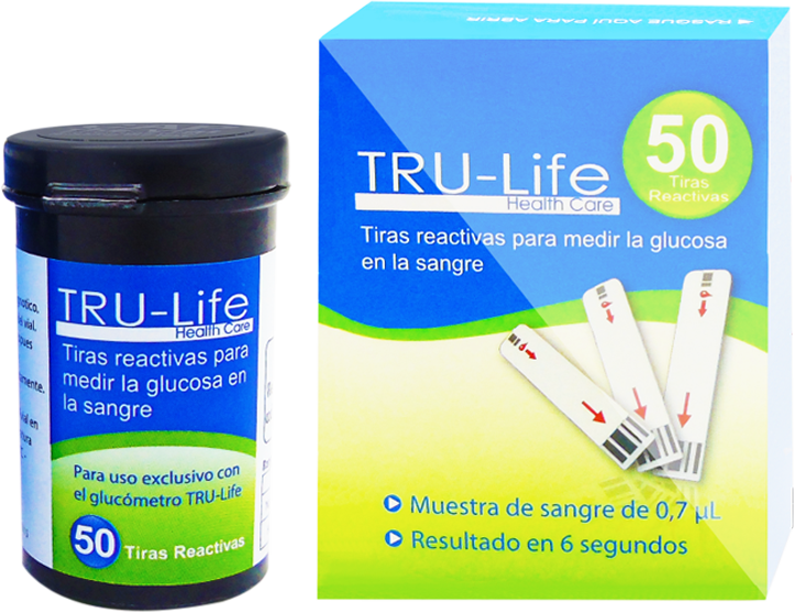 Kit de glucometría Tru Life (Glucómetro + 10 tiras +10 lancetas ) REF. OK-1N