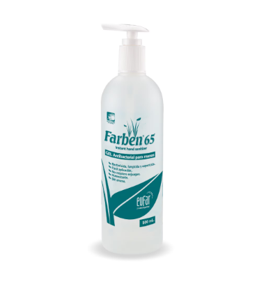 FARBEN 65%Valvula 500mL (Gel antibacterial para manos)
