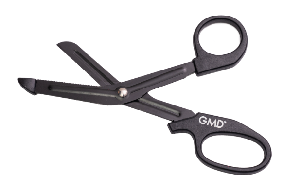 Tijera de Trauma Premium GMD 5 1/2″ Acero Inoxidable con Recubrimiento Antiadherente – Corte Todo para Uso Médico
