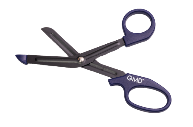 Tijera de Trauma Premium GMD 5 1/2″ Acero Inoxidable con Recubrimiento Antiadherente – Corte Todo para Uso Médico