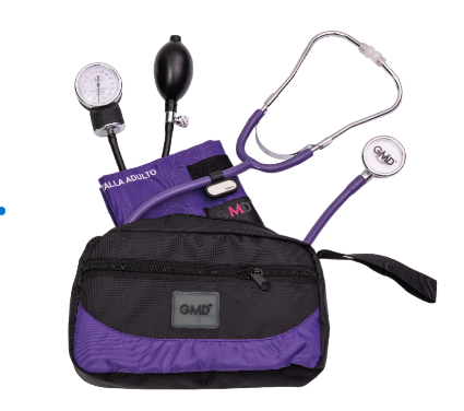 Kit De Tensiómetro Y Fonendoscopio Rappaport Con Estuche Colors GMD