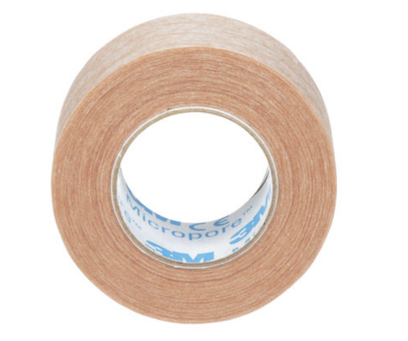 Esparadrapo Micropore 3M Ref 1533-1 – Hipoalergénico Color Piel 1" x 10 Yards | Caja x 12 Rollos