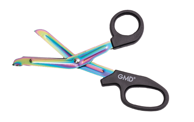 Tijera de Trauma Basic GMD 5 1/2″ Acero Inoxidable Mango ABS – Corte Todo para Uso Médico y de Emergencia