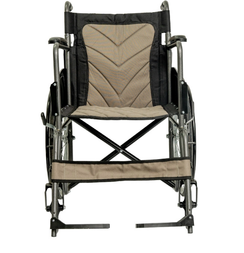 Silla de Ruedas Estándar Desarmable en Acero con Tapicería Acolchada Konfort Plus – Modelo KBE‑9113