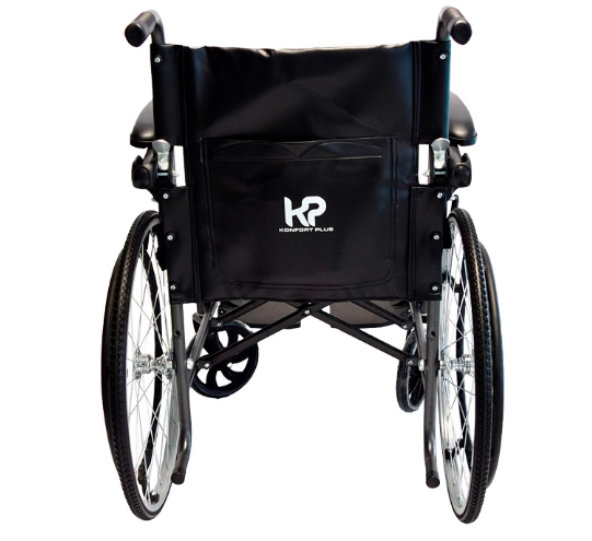 Silla de Ruedas Estándar en Acero con Apoyabrazos Abatibles Konfort Plus – Modelo KBE‑9119F