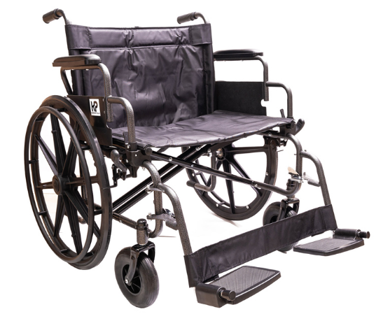 Silla de Ruedas Estándar Bariátrica en Acero 56,5 cm Konfort Plus – Modelo KBE‑9953‑III