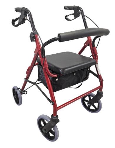 Caminador con Ruedas y Asiento Ajustable 1 unidad Ref. KP271-AL-2 Konfort Plus