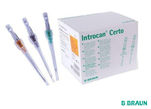 Catéter Intravenoso B. Braun Introcan Certo 22G x 1" Ref. 4251318 – Caja x 50 unidades