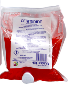 Jabón Quirúrgico N2-Germidina Plus Bolsa x850 mL Holandina