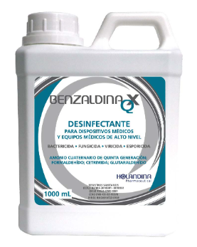 Desinfectante de Superficies y Equipos Benzaldina QX Frasco x1000 mL Holandina