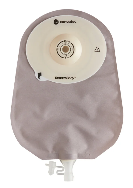 Bolsa Esteem Body Urostomía Convexa Drenable Recortable 10-45mm Caja x10 Ref. 423721 Convatec