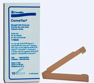 Pinza Recta para Bolsa de Ostomía Caja x10 Ref. 175635 Convatec
