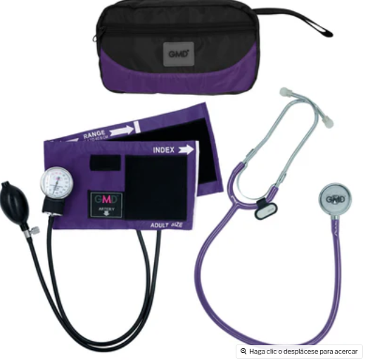 Kit de Tensiómetro y Fonendoscopio Fusion Colors 1 Unidad GMD50-RP-ST15FE1