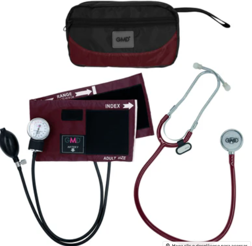 Kit de Tensiómetro y Fonendoscopio Fusion Colors 1 Unidad GMD50-RP-ST15FE1