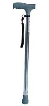 Bastón con Empuñadura en T Ergonómico Cromo Ref. KP4102-22 Konfort Plus