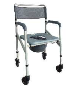 Cómodo Sanitario Plegable con Ruedas Unidad Ref. KB225CR-AP1 Konfort Plus