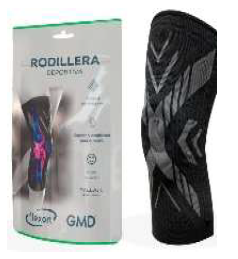 Rodillera Elástica de Compresión Unidad Ref. GMD-H031-S,M Y L