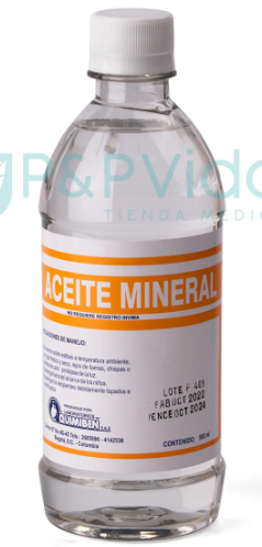 Aceite Mineral USP Frasco x 500 cc Ref. C600050 Bioplast
