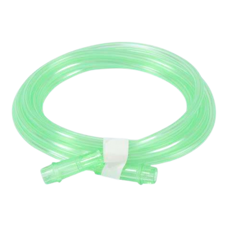 Extensión para oxigeno de 2 metros caja x 50 unidades, oxigeno, pvc, liso, color cristal, no reutilizable. - Jelt