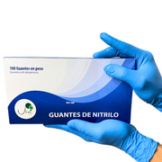 Guantes de nitrilo azul - Caja x 100 unidades - Jelt