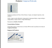 Compresa estéril 45x45 cajax5, con manija de sujeción, estéril, 5 unidades, compresa quirúrgica. - Jelt