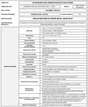 Línea Mon Presión Macho/Macho de 24", caja x25 unidades, equipo de administración, infusión, línea de monitoreo. - Jelt