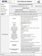 Humificador para oxigenoterapia, Gothaplast, paquete x20 unidades, oxigeno, humificación, acrilonitrilo, abs. - Jelt