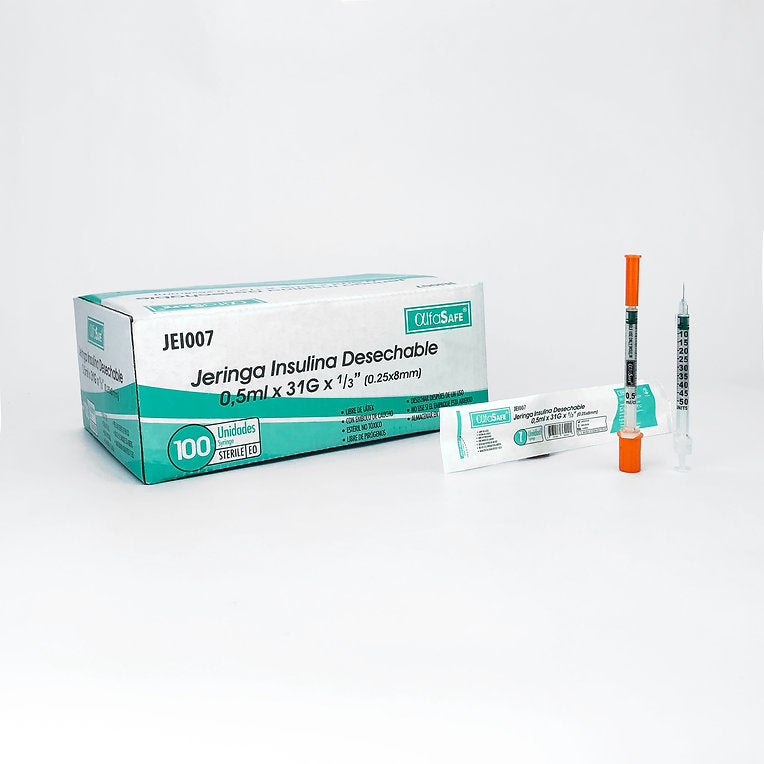 Jeringa de insulina 1 mL – Alfasafe