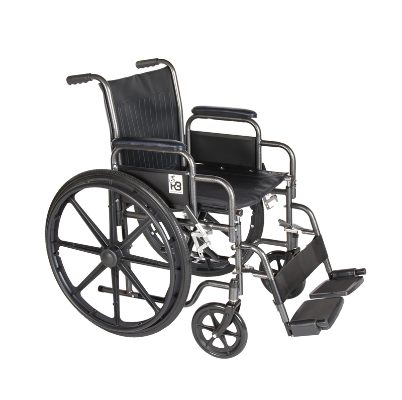 Silla de Ruedas Estándar en Acero Caja x1 Unidad Ref. KBE1462RR-PP23L Konfort Plus