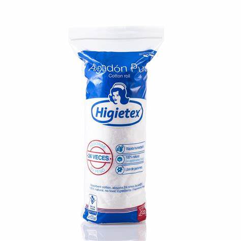 Algodón hospitalario 454g higietex Algodón hidrófilo Máxima absorción, 100% fibras naturales - Jelt