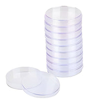 Caja petri plástica 94x15mm doble compartimento paquete X20 unidades, uso microbiológico de forma circular de plástico cristalino - Jelt