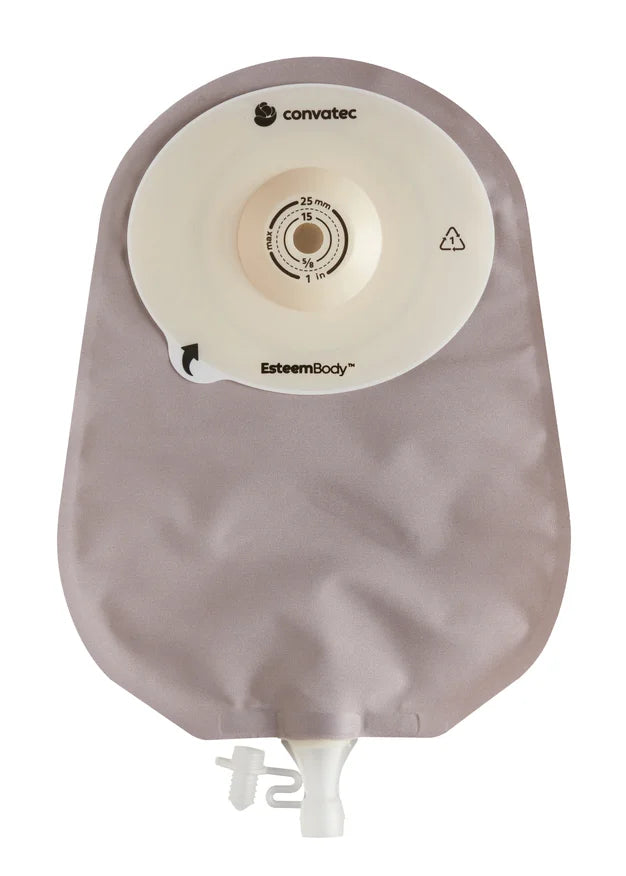 Bolsa Esteem Body Urostomía Convexa Drenable Recortable 10-25mm Caja x10 Ref. 423723 Convatec