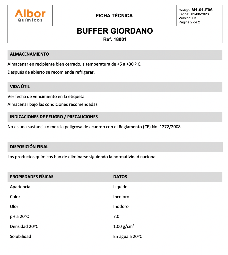 Buffer Giordano Albor - Jelt