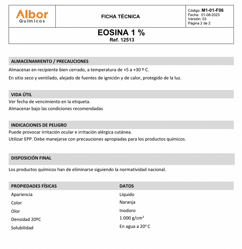 Eosina 1% Albor - Jelt