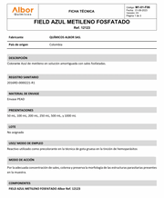 Field Azul Metileno Fosfatado Albor - Jelt