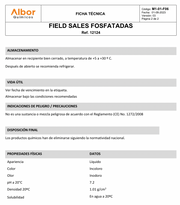 Field Sales Fosfatadas Albor - Jelt