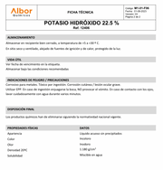 Hidróxido de Potasio 22.5% Albor 100ml - Jelt