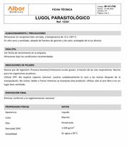 Lugol Parasitológico Albor - Jelt